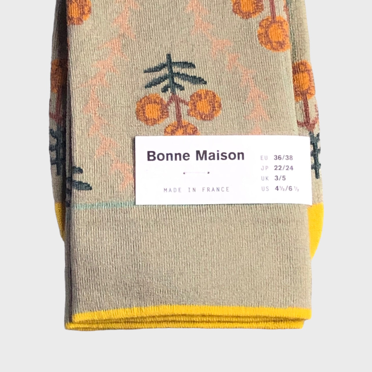 Bonne Maison - Old Green Flowers Socks