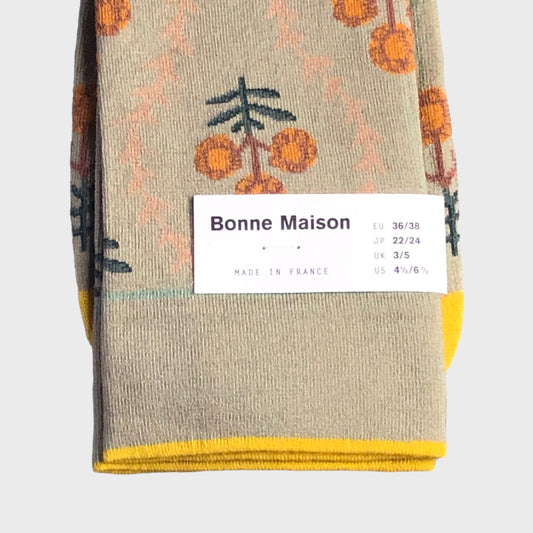Bonne Maison - Old Green Flowers Socks