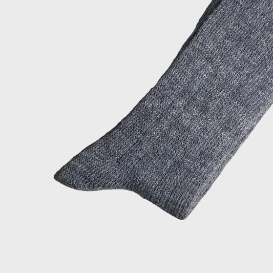 Heritage 9.1 - Deep Grey Alpaca Socks