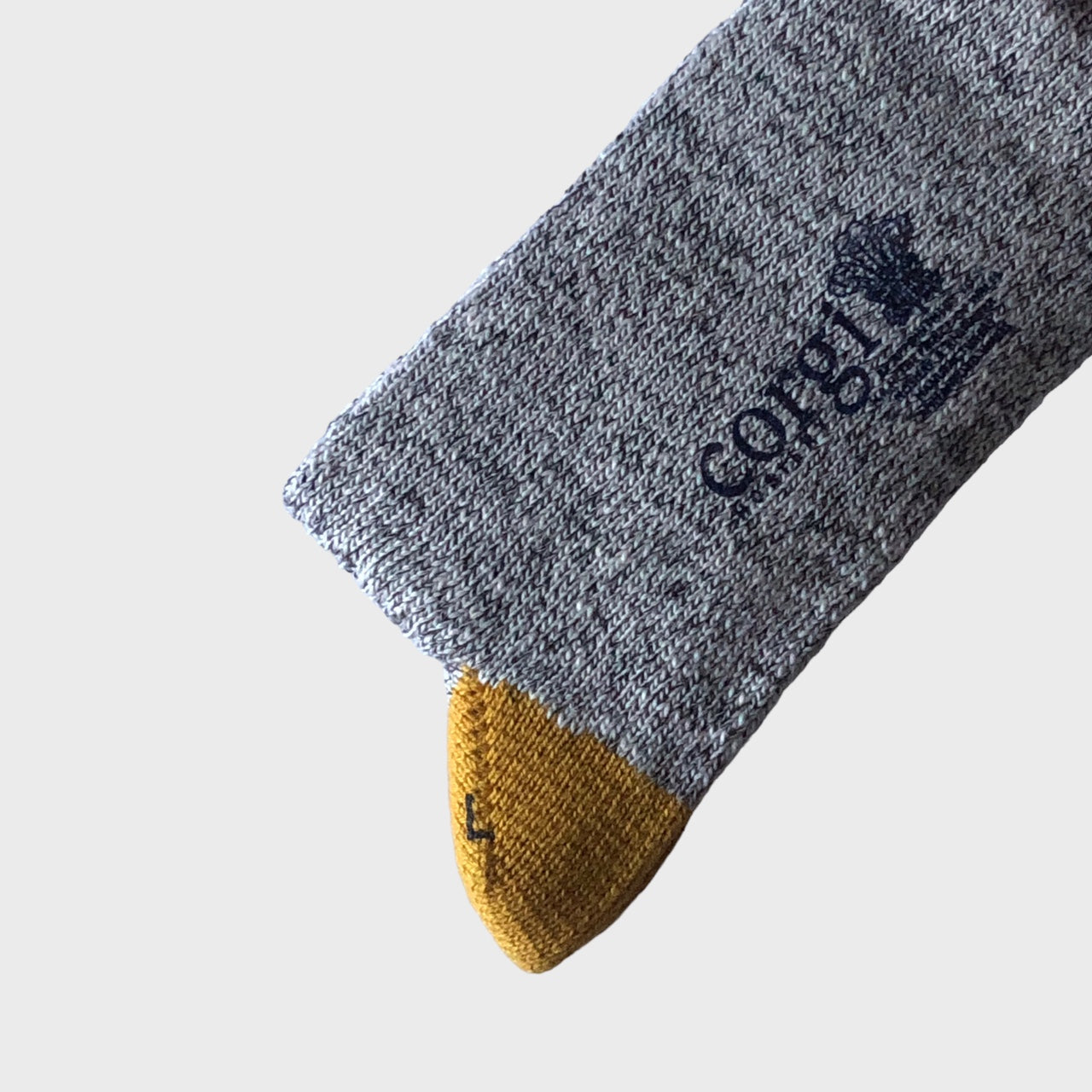 Corgi - Finest Pure Cotton Light Grey Socks
