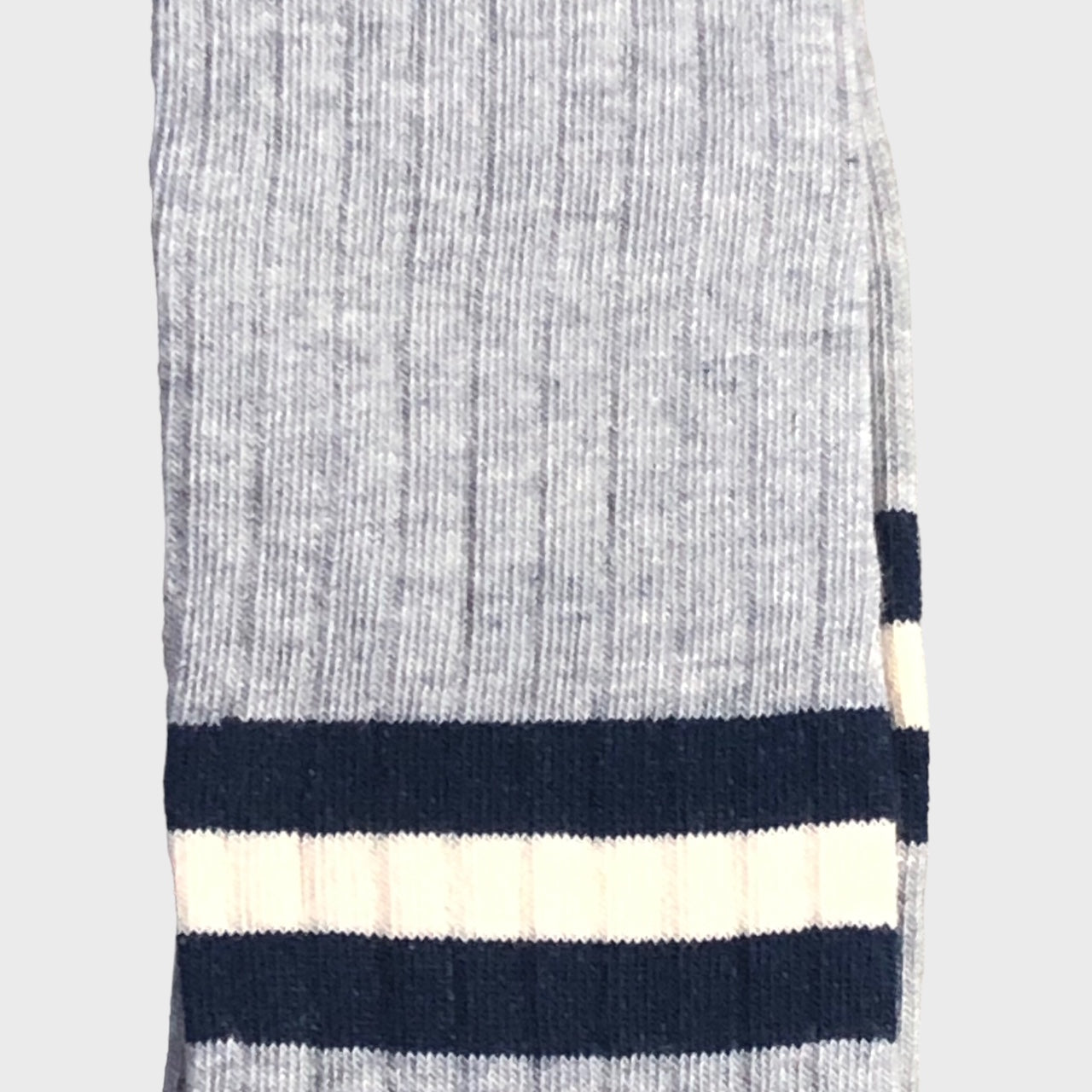 Escuyer - Stripes Grey Melange Blue Socks