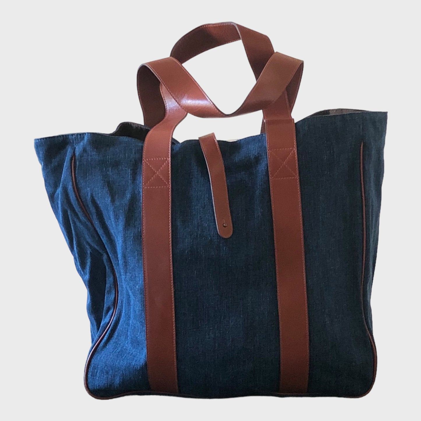 Denim Addikt - Big Washed Denim Tote Bag