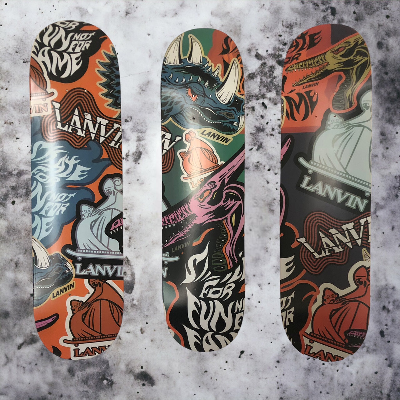 Maison Lanvin Triptyque Skateboards