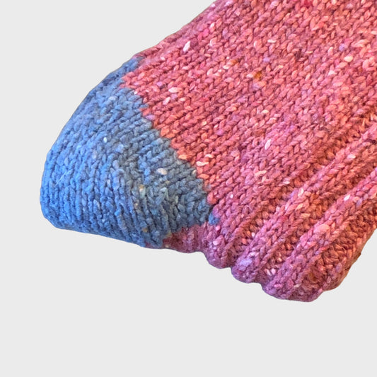 Connemara - Heavy Donegal Pink Socks