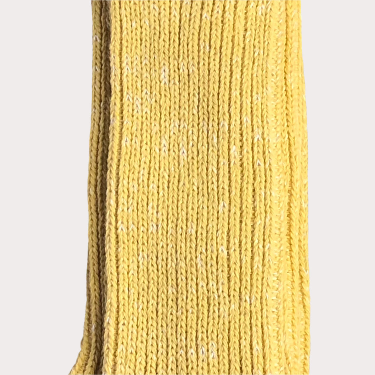 Nishiguchi Kutsushita - Boston Hemp Cotton Ribbed Yellow Socks