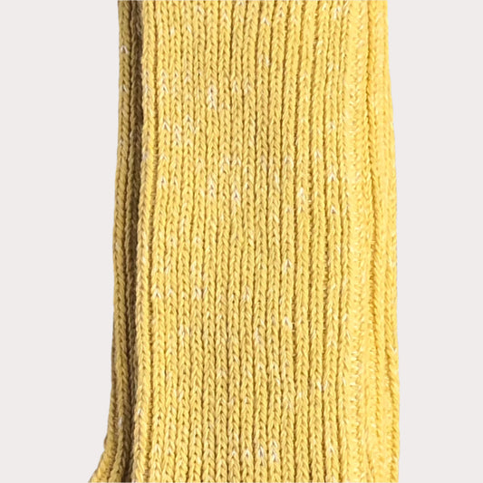 Nishiguchi Kutsushita - Boston Hemp Cotton Ribbed Yellow Socks