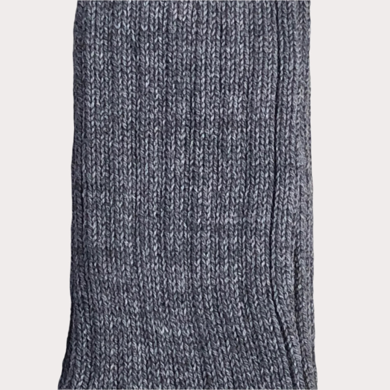 Nishiguchi Kutsushita - Boston Recycled Cotton Ribbed Charcoal Socks