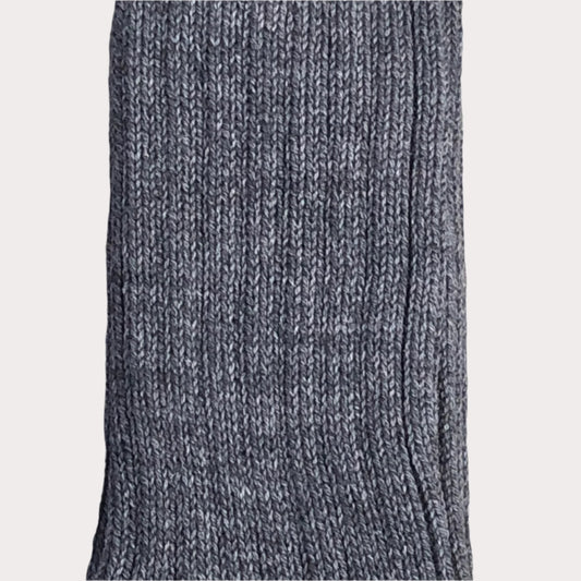 Nishiguchi Kutsushita - Boston Recycled Cotton Ribbed Charcoal Socks