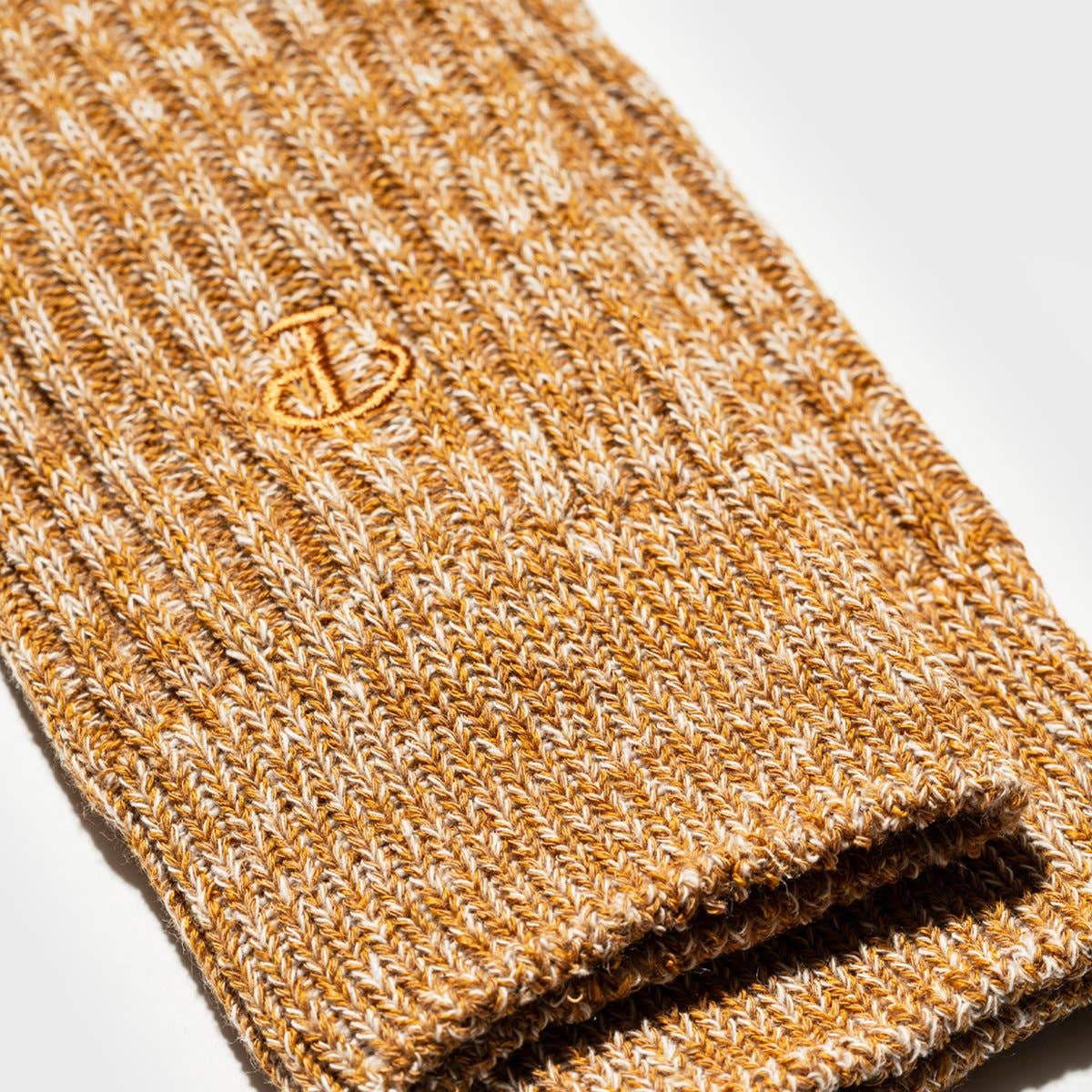 Paper - Hemp Heather Crew Sock - Ochre