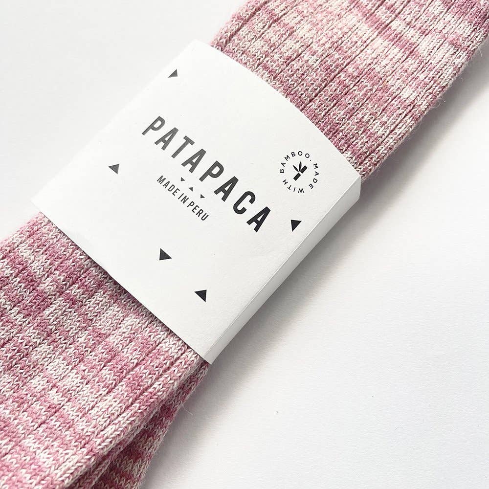 Patapaca - Alpaca Bamboo Blend Socks - PACA BAMBOO PINK