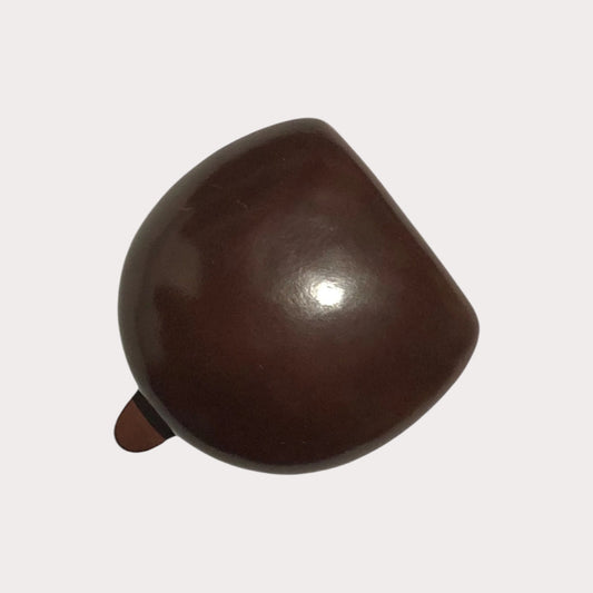 Brown Il Bussetto Coin Pouch on a white background