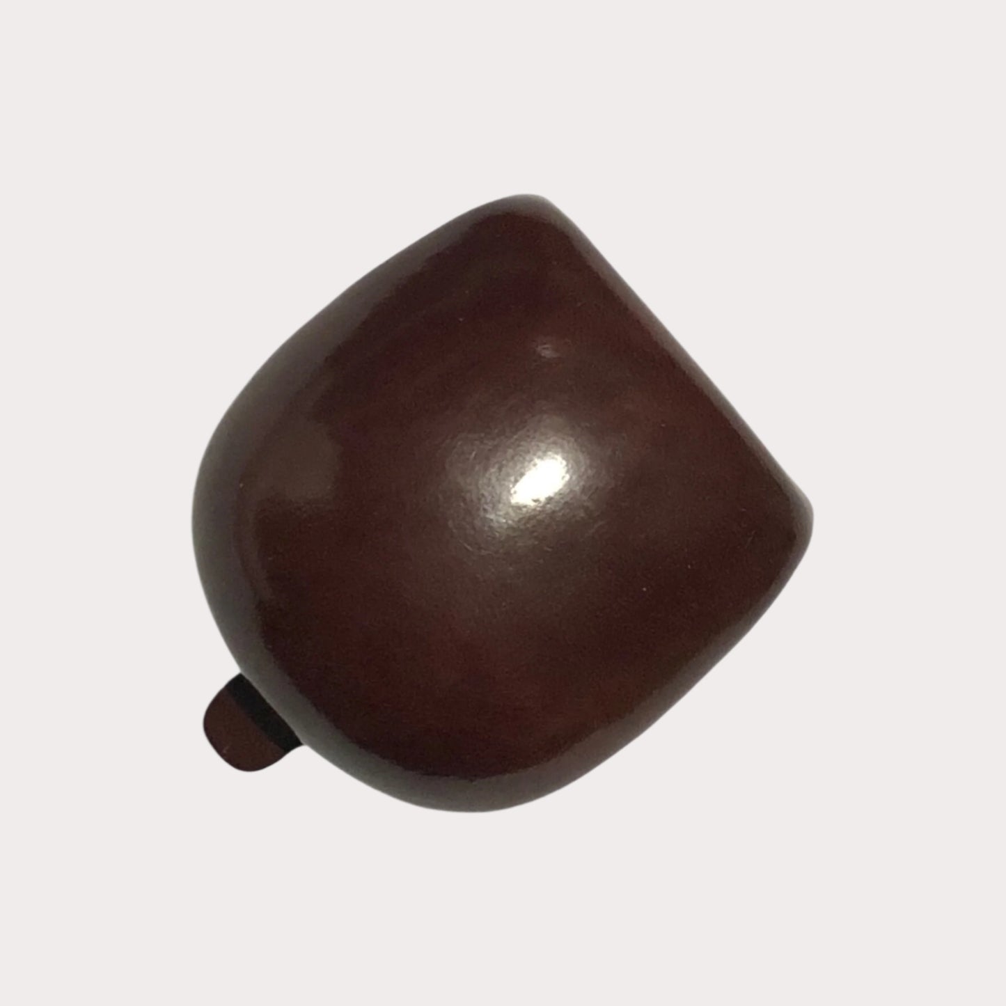 Brown Il Bussetto Coin Pouch on a white background