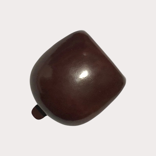 Brown Il Bussetto Coin Pouch on a white background