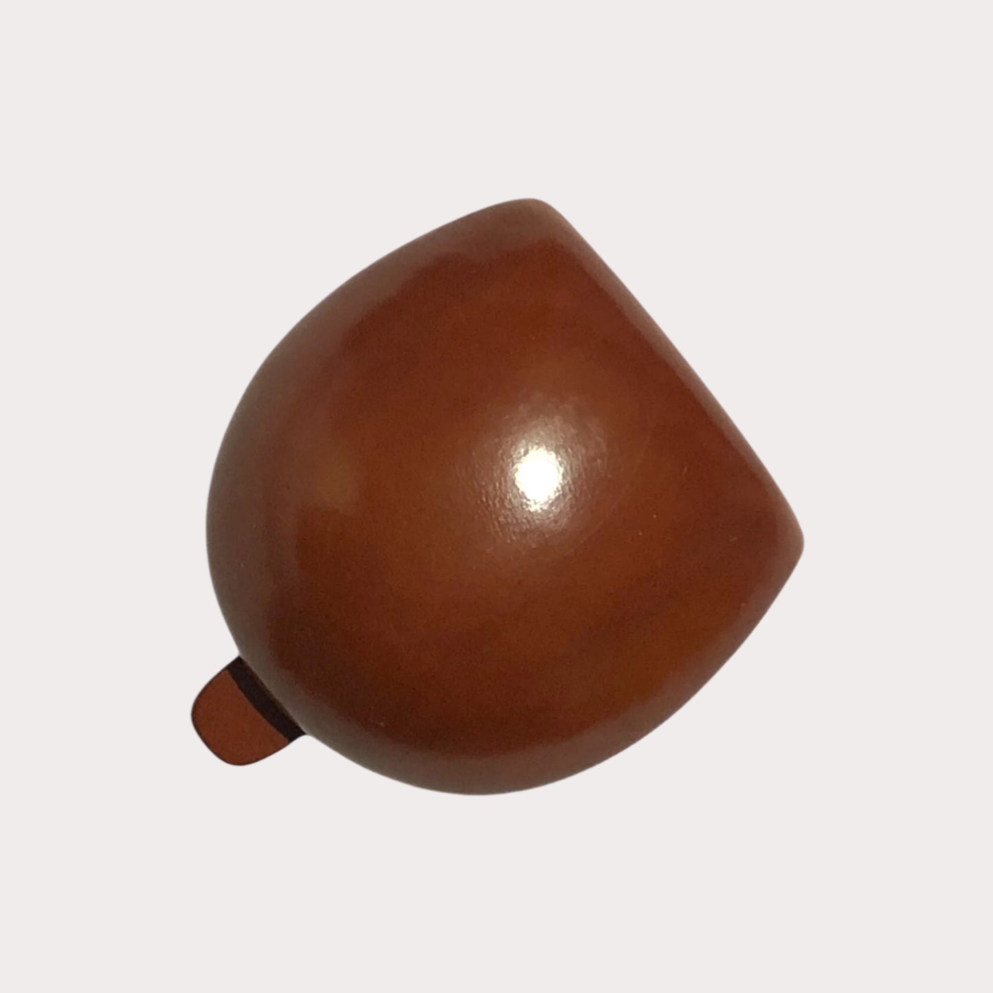 Brown Il Bussetto Coin Pouch on a white background