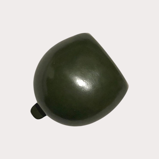 Green Il Bussetto Coin Pouch on a light gray background