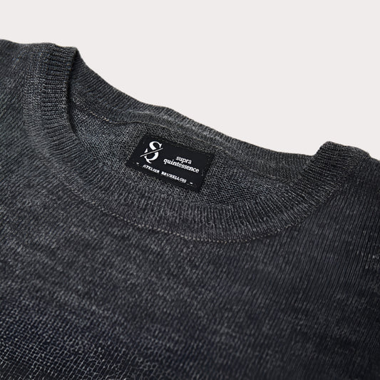 Supra-Quintessence - Super Fine Merino Sweater - Grey