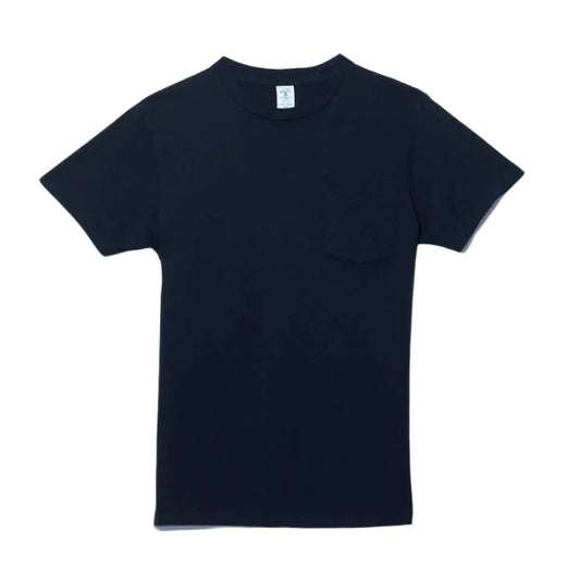 Velva Sheen Navy t-shirt on a white background