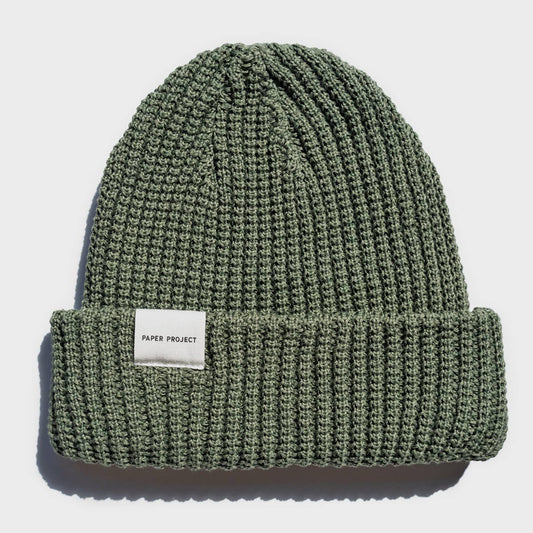 Paper - Waffle Beanie - Moss