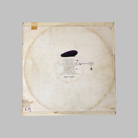LP-Vinyl – Led Zeppelin – III (französisches Cover).