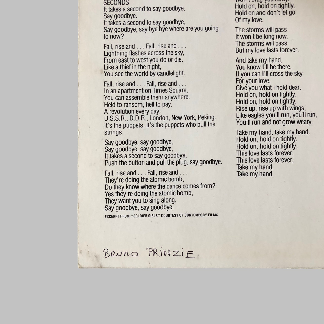 LP Vinyl - U2 – War.