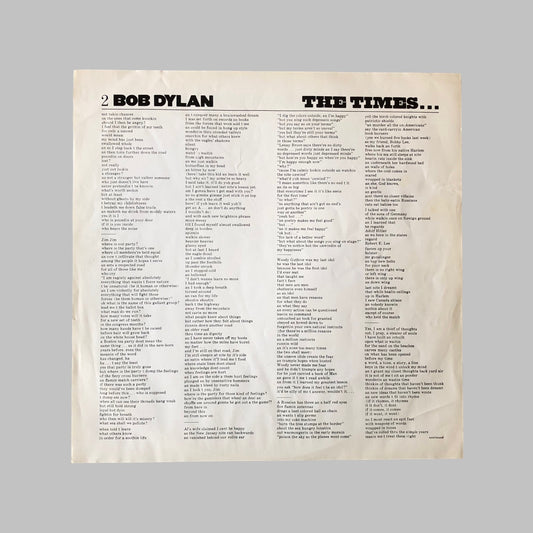 LP Vinyl - Bob Dylan - The Times They Are Changin'.