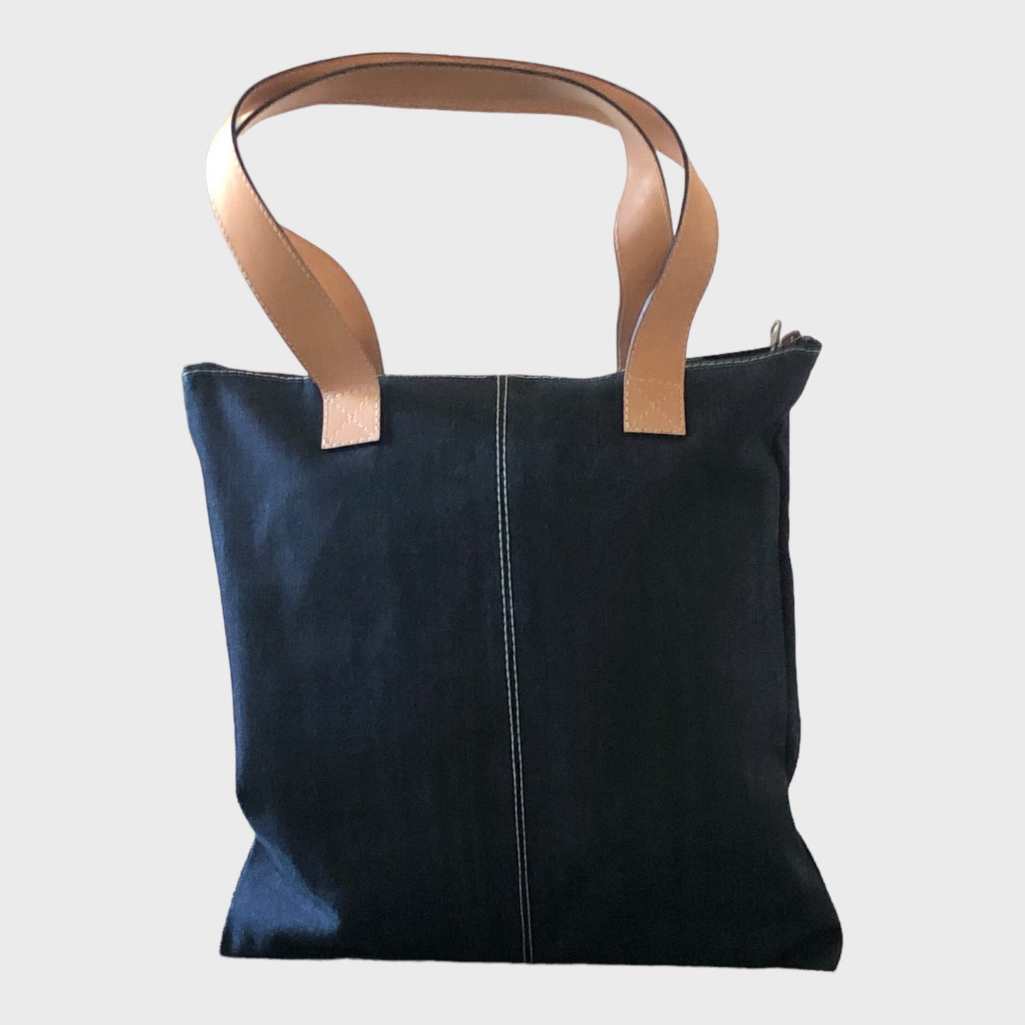 Denim Addikt - Blue Selvage Raw Denim Tote Bag - Zip