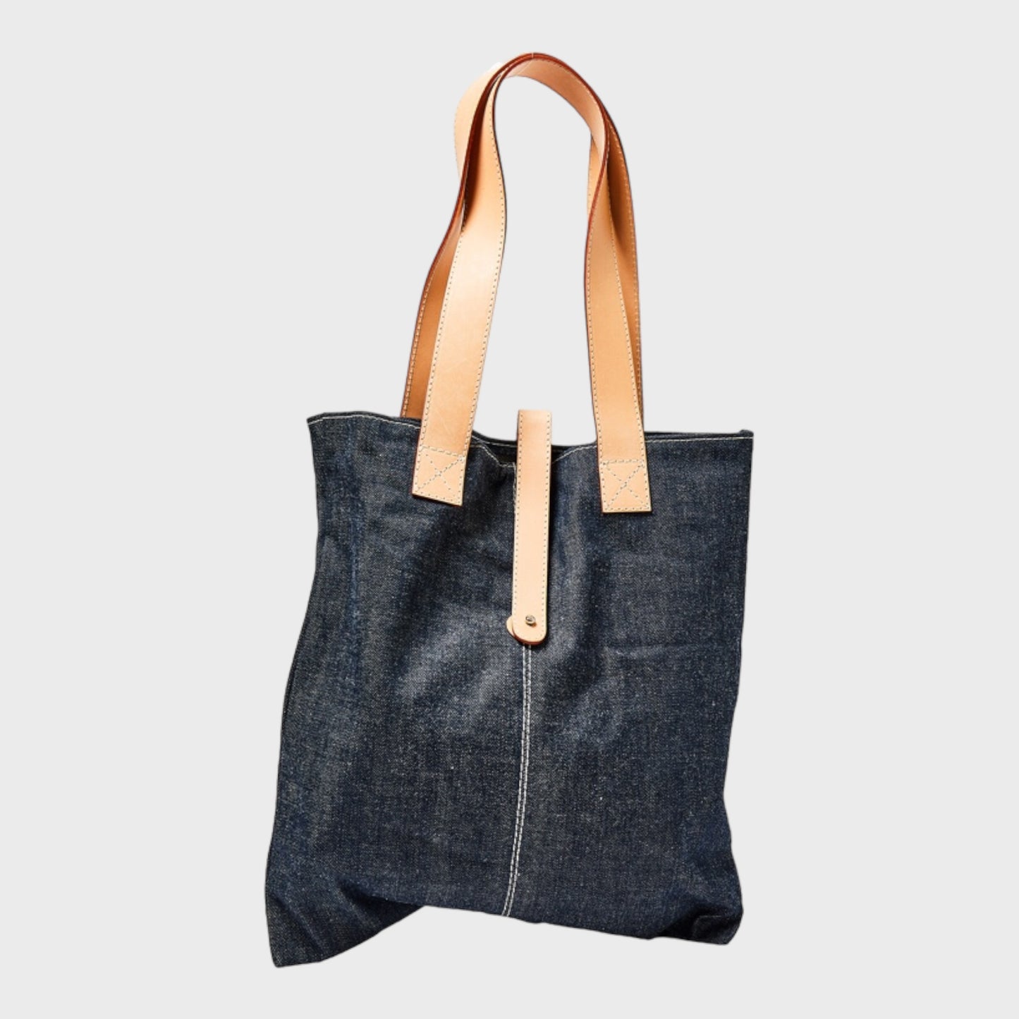 Denim Addikt - Red Selvage Raw Denim Tote Bag - Button