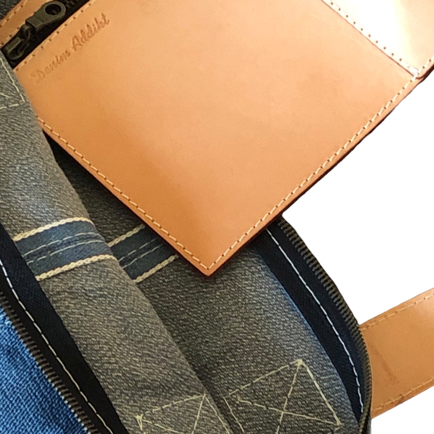 Denim Addikt - Indigo Raw Selvage Denim Tote Bag - Zip