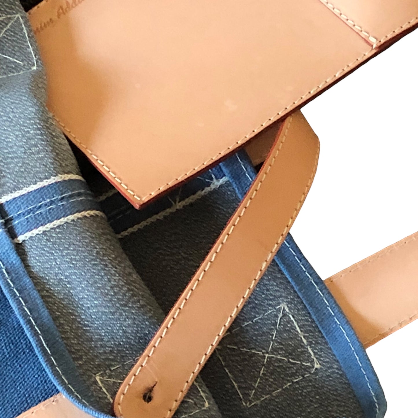 Denim Addikt - Indigo Raw Selvage Denim Tote Bag - Button