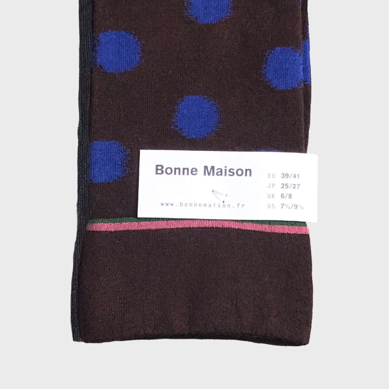 Bonne Maison - Dark Brown Polka Dot Socks