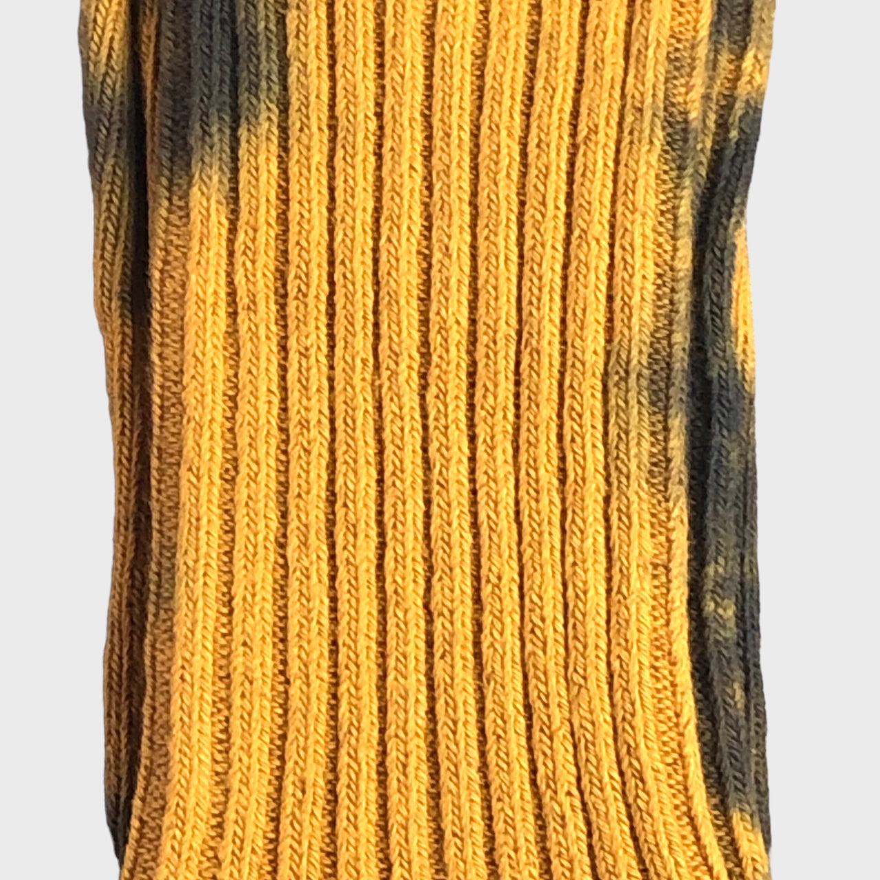 Escuyer - Tie Dye Off Mustard Navy Socks