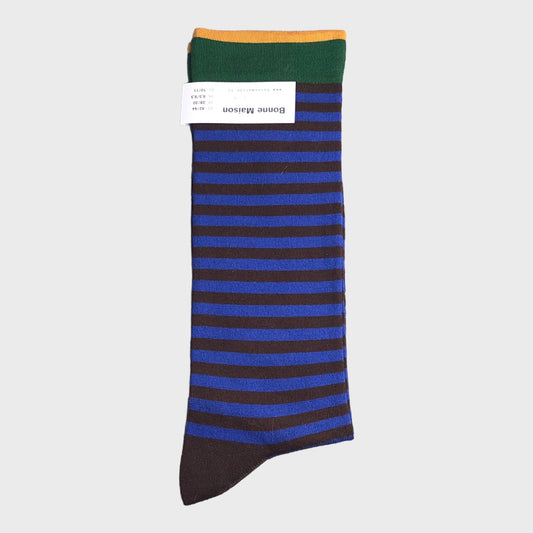 Bonne Maison - Dark Brown Stripes Socks