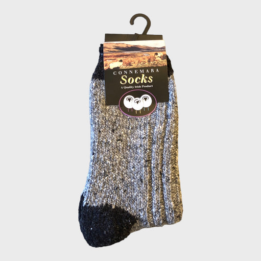 Connemara - Heavy Donegal Grey Socks