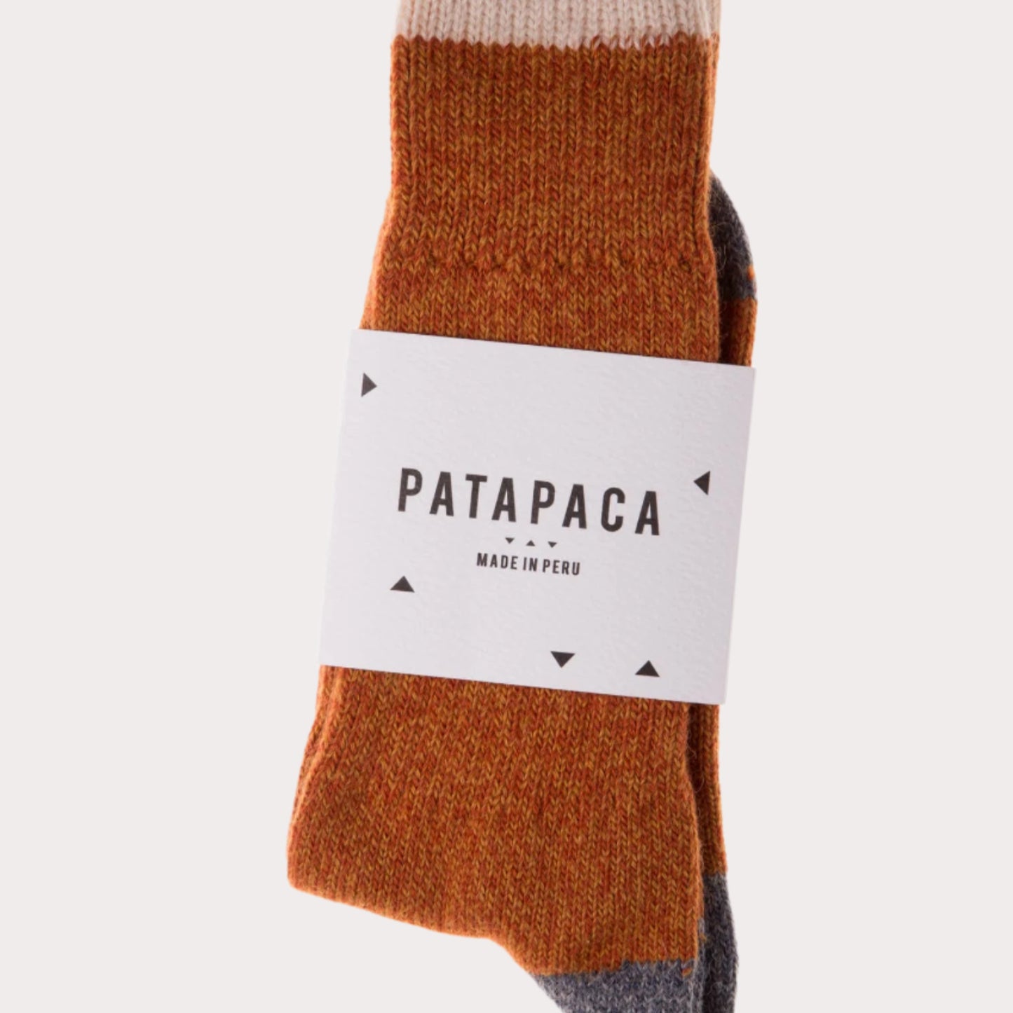 Patapaca - Alpaca Socks -Melange Orange