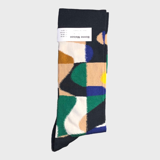 Bonne Maison - Multicolored Puzzle Socks