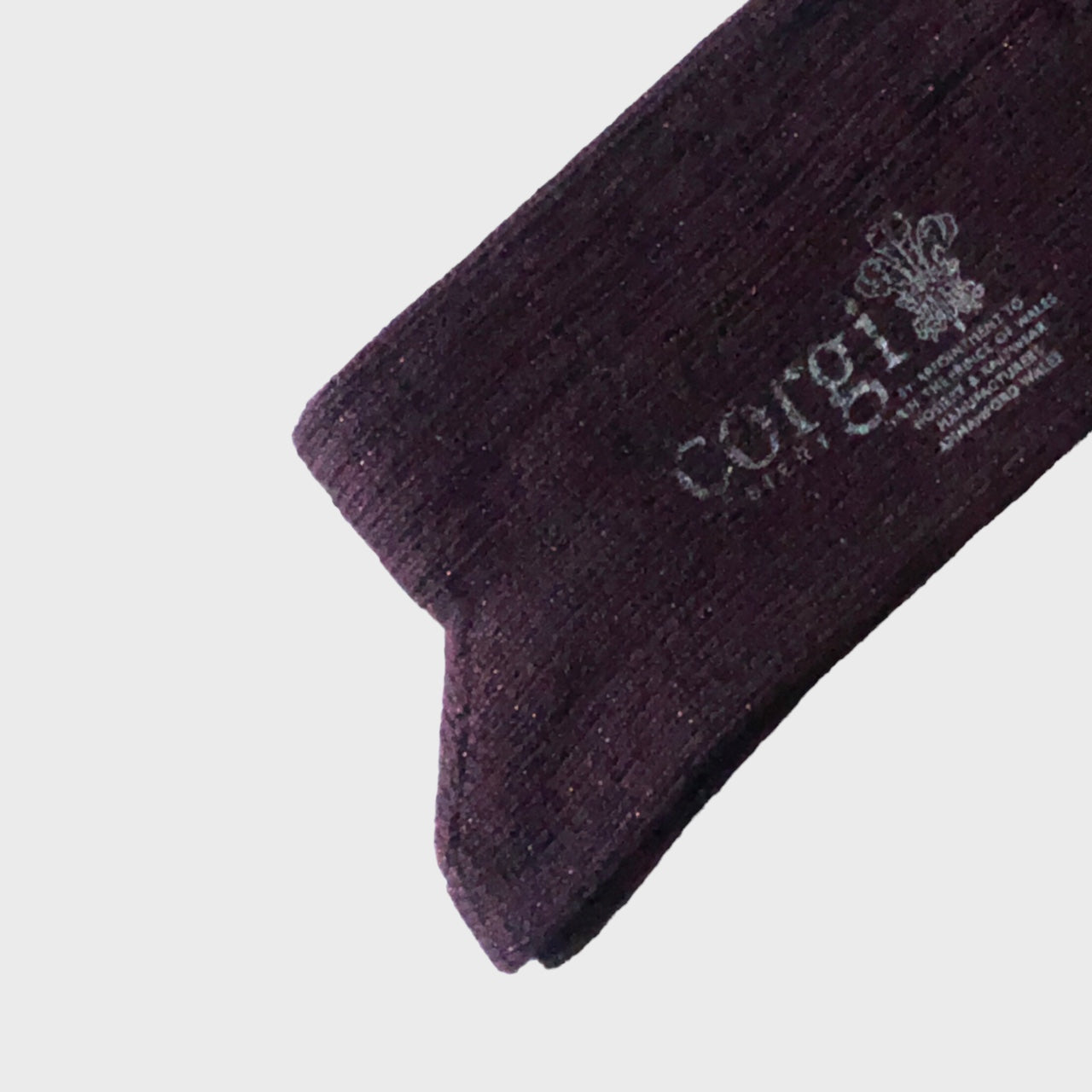 Corgi - Cotton Blend Burgundy Socks