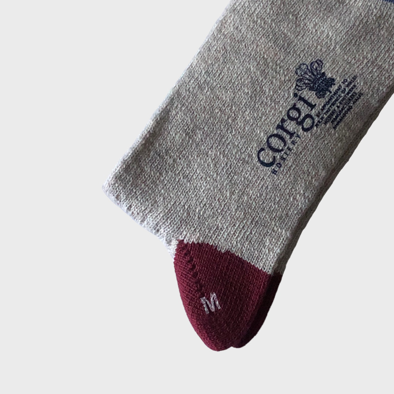 Corgi - Finest Pure Cotton Beige Socks