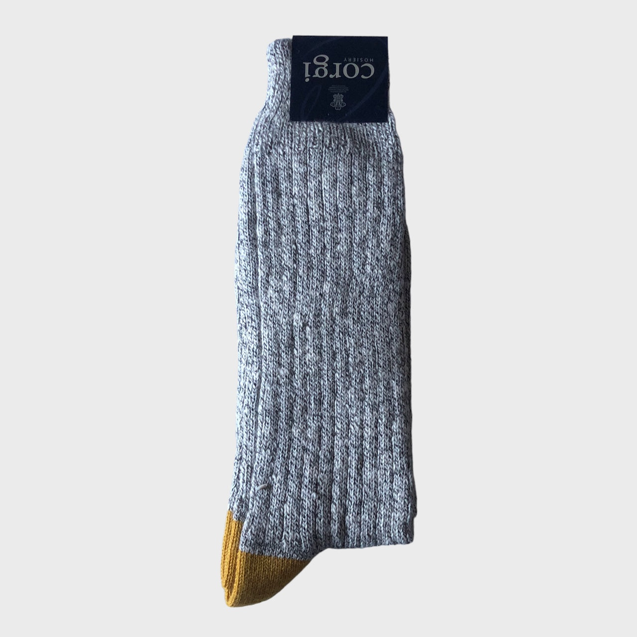 Corgi - Finest Pure Cotton Light Grey Socks