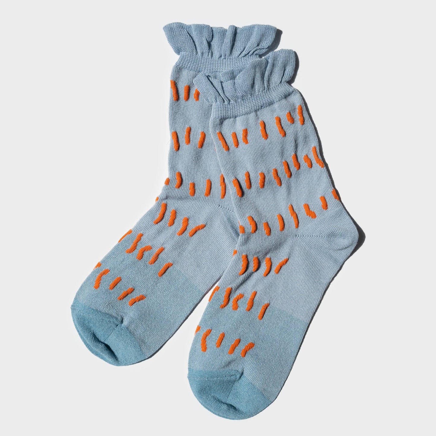 Paper - Ruffle Shower Short Socks - Sky Blue