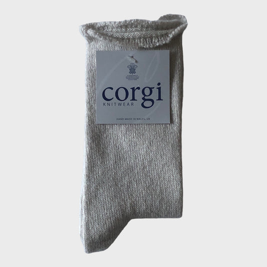Corgi - Cashmere Blend Beige Socks