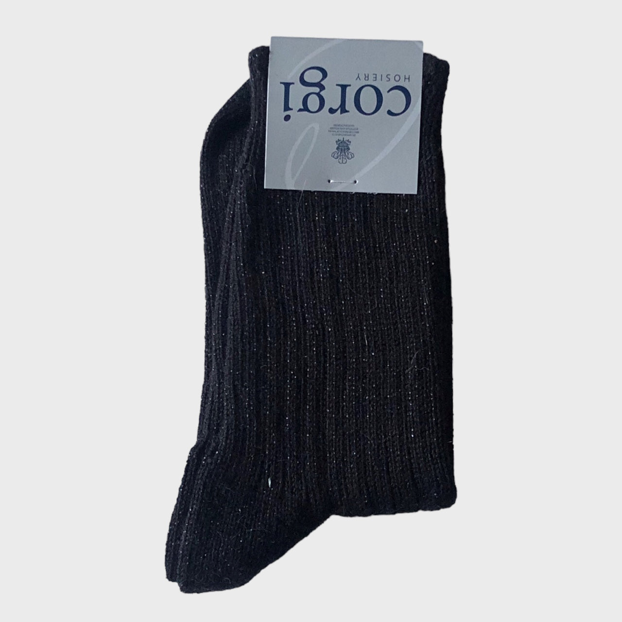 Corgi - Cotton Blend Black Socks