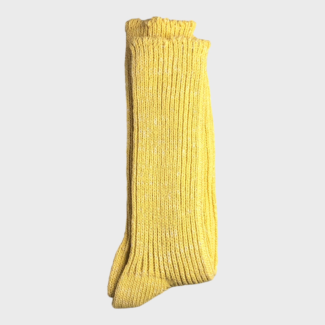 Nishiguchi Kutsushita - Boston Hemp Cotton Ribbed Yellow Socks