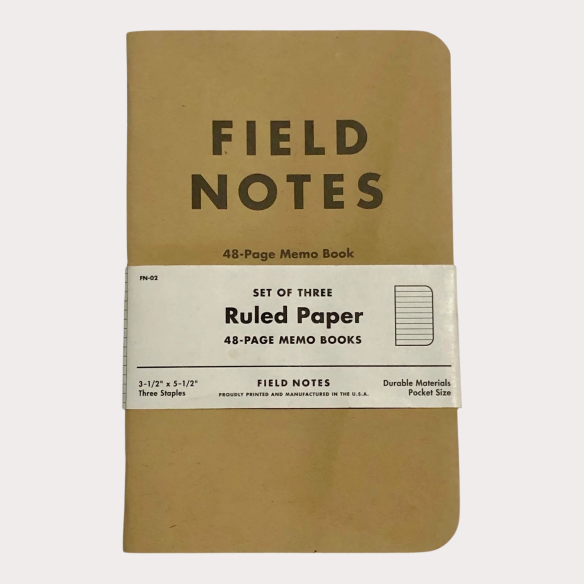 Field Notes notebook set on a white background