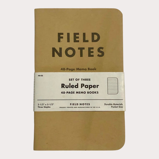 Field Notes notebook set on a white background