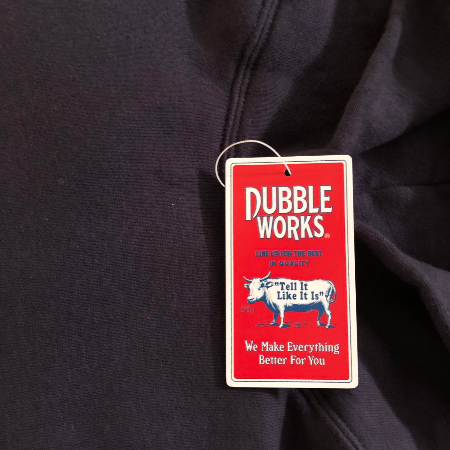 Dubble Works - Navy Hoodie - Large