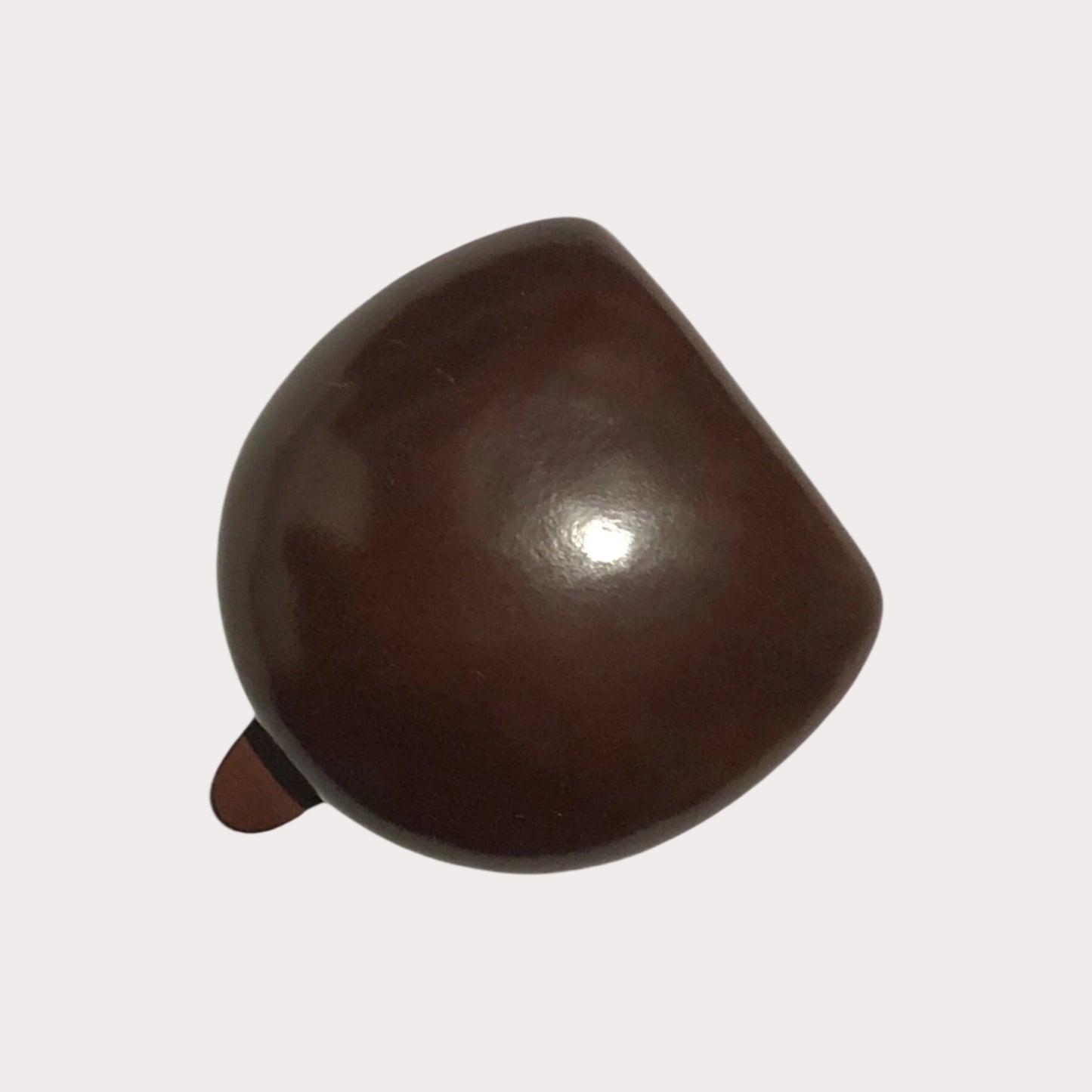 Brown Il Bussetto Coin Pouch on a white background