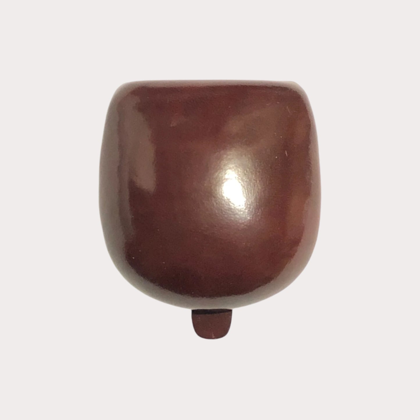 Brown Il Bussetto Coin Pouch on a white background