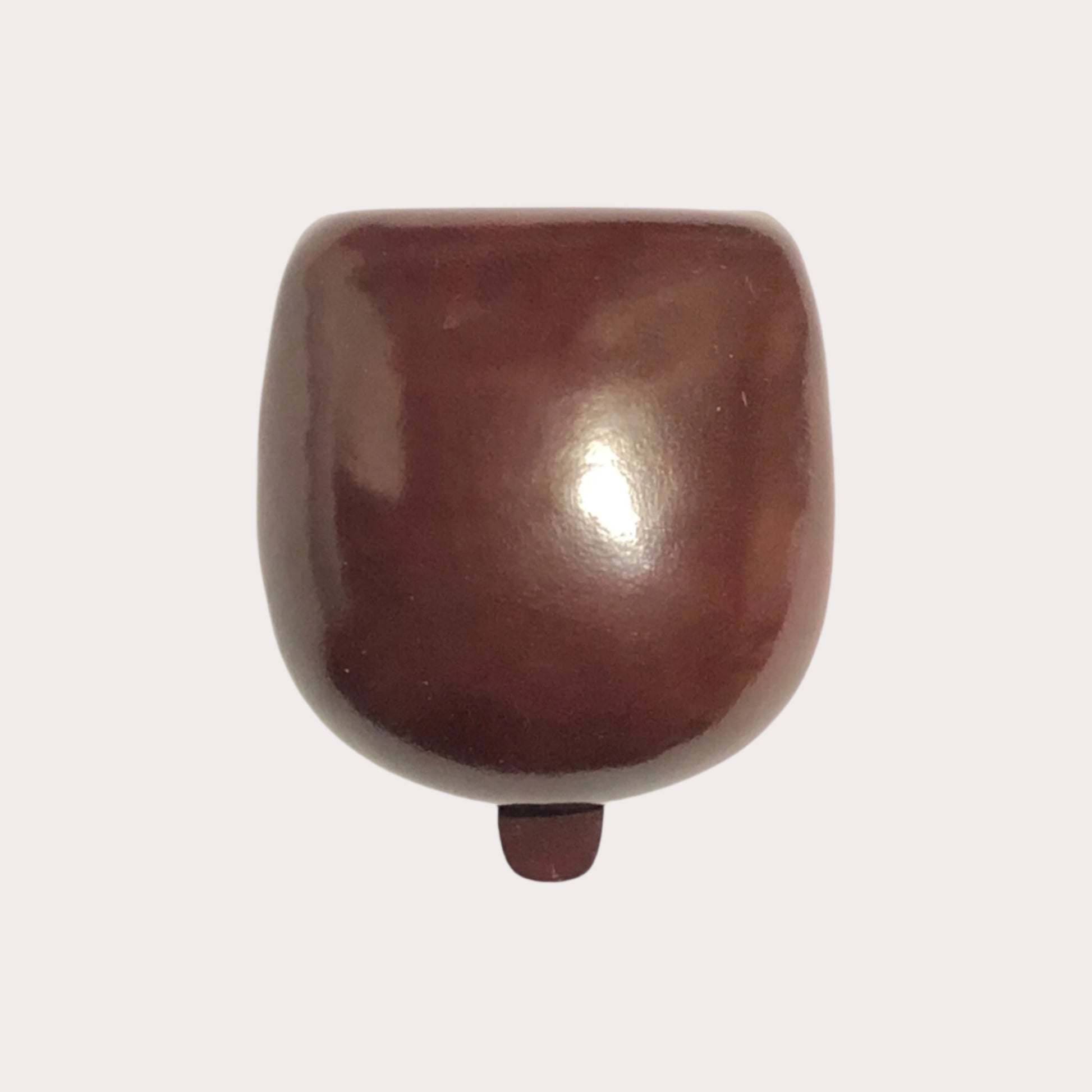 Brown Il Bussetto Coin Pouch on a white background