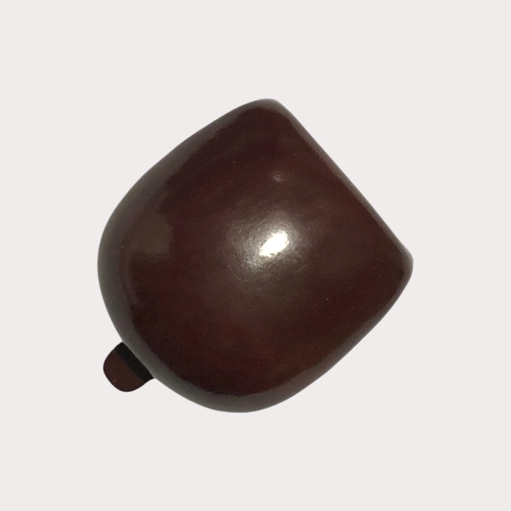 Brown Il Bussetto Coin Pouch on a white background