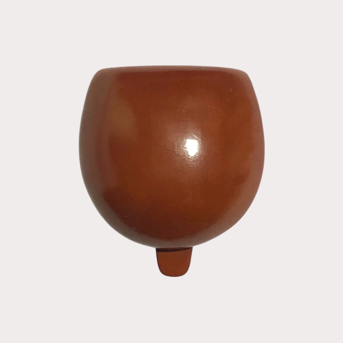 Brown Il Bussetto Coin Pouch on a white background